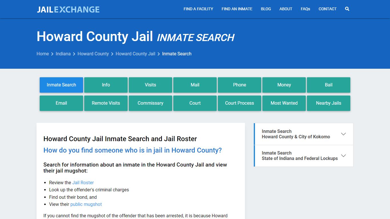 Inmate Search: Roster & Mugshots - Howard County Jail, IN